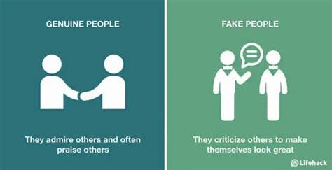 signs people are acting fake